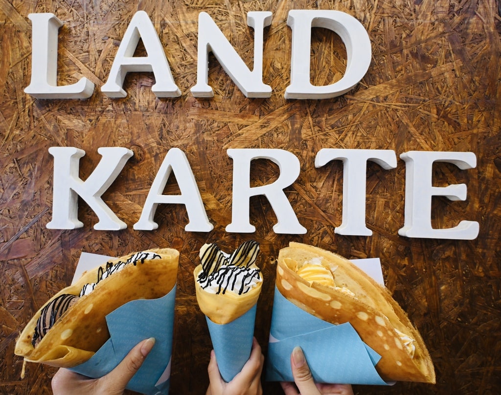 画像:焼きたてクレープと夏限定かき氷が人気! 柳井市「LANDKARTE」