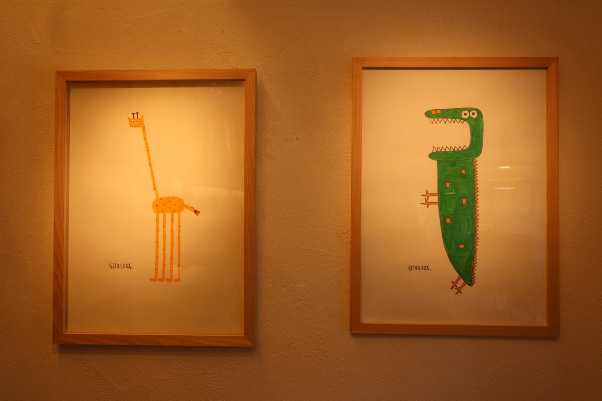 画像：ポップでキュートな表情に心おどるアート　岩国市「GITOGEZA」