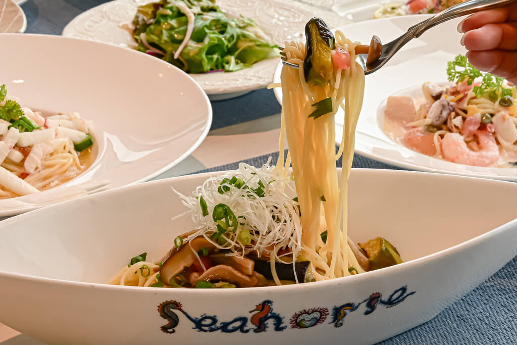 画像:徳山湾を眺めながら冷製パスタで夏ランチ 周南市「レストラン シーホース」