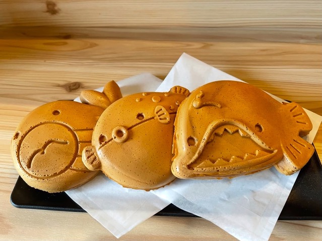 画像：新名物誕生！下関の海の幸がキャラクターになった「しもやき」　下関市「元祖しもやき本舗」